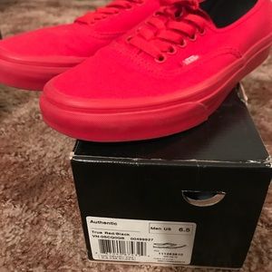 vans pure red